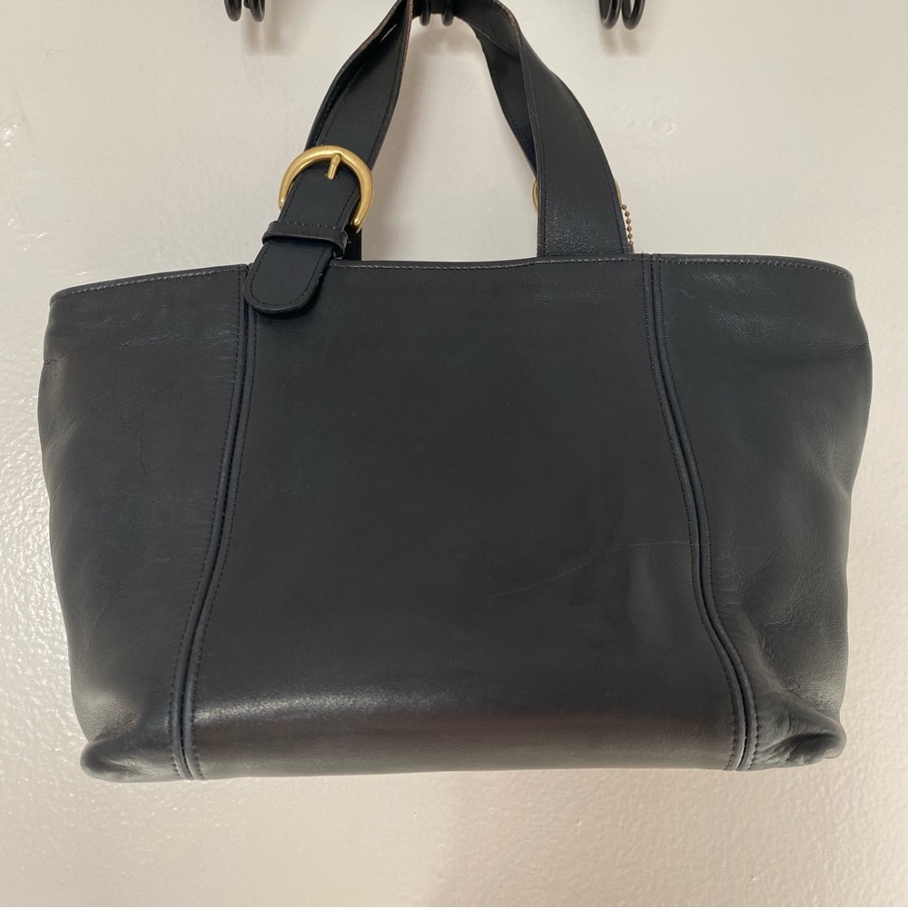 Vintage Coach Waverly Bag No. 4133 - Navy Leather